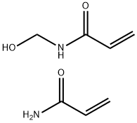 2-Propenamide, N-(hydroxymethyl)-, polymer with 2-propenamide 2-Propenamide,N-(hydroxymethyl)-,polymer with 2-propenamide Structure