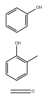 Formaldehyde, polymer with 2-methylphenol and phenol Structure