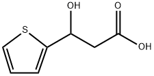 2-Thiophenepropanoic acid, β-hydroxy- 구조식 이미지