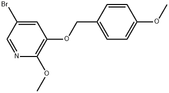5-Bromo-2-methoxy-3-[(4-methoxyphenyl)methoxy]pyridine 구조식 이미지