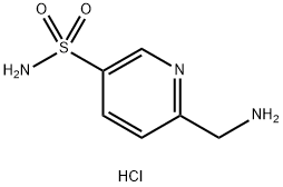 6-(aminomethyl)pyridine-3-sulfonamide
hydrochloride Structure