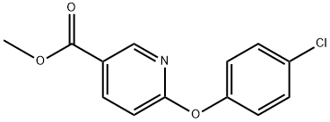 methyl 6-(4-chlorophenoxy)nicotinate 구조식 이미지