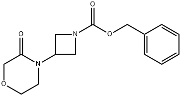 Benzyl 3-(3-oxomorpholino)azetidine-1-carboxylate Structure