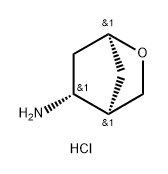 rac-(1R,4S,5S)-2-oxabicyclo[2.2.1]heptan-5-amine hydrochloride, exo Structure