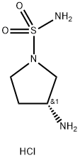 (3R)-3-aminopyrrolidine-1-sulfonamide hydrochloride Structure