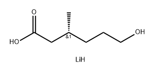 lithium(1+) (3R)-6-hydroxy-3-methylhexanoate 구조식 이미지