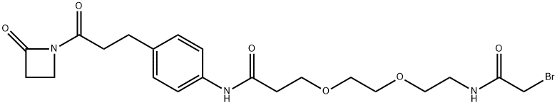 Bromoacetamido-PEG2-AZD Structure