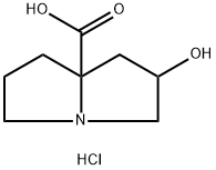 2-hydroxy-hexahydro-1H-pyrrolizine-7a-carboxylic acid hydrochloride, Mixture of diastereomers Structure