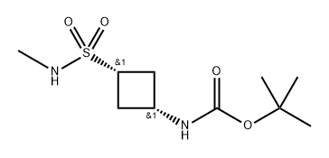 tert-Butyl ((1s,3s)-3-(N-methylsulfamoyl)cyclobutyl)carbamate 구조식 이미지