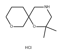 2,2-dimethyl-1,8-dioxa-4-azaspiro[5.5]undecane hydrochloride Structure