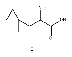 2-amino-3-(1-methylcyclopropyl)propanoic acid hydrochloride Structure