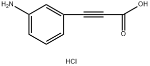 3-(3-aminophenyl)prop-2-ynoic acid hydrochloride Structure