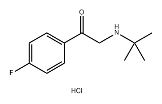 2-(tert-butylamino)-1-(4-fluorophenyl)ethan-1-one hydrochloride Structure