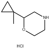 2-(1-methylcyclopropyl)morpholine hydrochloride Structure