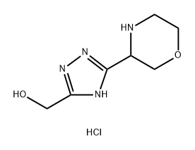 3-(morpholin-3-yl)-1H-1,2,4-triazol-5-yl]methanol dihydrochloride Structure