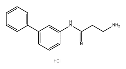 2-(5-phenyl-1H-1,3-benzodiazol-2-yl)ethan-1-amin
e dihydrochloride Structure