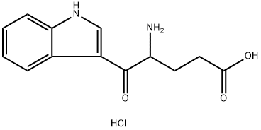 4-amino-5-(1H-indol-3-yl)-5-oxopentanoic acid hydrochloride Structure