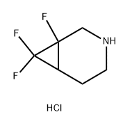 1,7,7-trifluoro-3-azabicyclo[4.1.0]heptane hydrochloride Structure