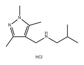 (2-methylpropyl)[(1,3,5-trimethyl-1H-pyrazol-4-yl)methyl]amine dihydrochloride Structure