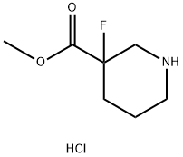 methyl 3-fluoropiperidine-3-carboxylate hydrochloride 구조식 이미지