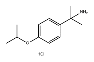 2-[4-(propan-2-yloxy)phenyl]propan-2-amine hydrochloride Structure