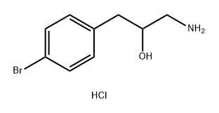 1-amino-3-(4-bromophenyl)propan-2-ol
hydrochloride Structure