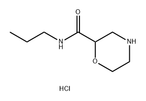 N-propylmorpholine-2-carboxamide hydrochloride Structure