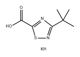 potassium 3-tert-butyl-1,2,4-thiadiazole-5-carboxylate Structure