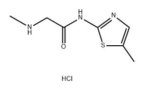 N-(5-methyl-1,3-thiazol-2-yl)-2-(methylamino)acetamide hydrochloride Structure