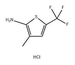 3-methyl-5-(trifluoromethyl)thiophen-2-amine hydrochloride Structure