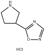 5-(pyrrolidin-3-yl)-1,2,4-oxadiazole hydrochloride Structure