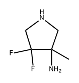 4,4-difluoro-3-methyl-pyrrolidin-3-amine Structure