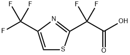 2,2-difluoro-2-[4-(trifluoromethyl)-1,3-thiazol-2-yl]acetic acid Structure