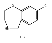 8-chloro-2,3,4,5-tetrahydro-1,4-benzoxazepine
hydrochloride Structure