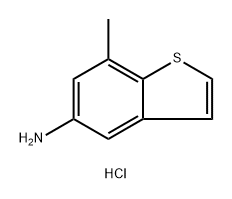 7-methyl-1-benzothiophen-5-amine hydrochloride Structure