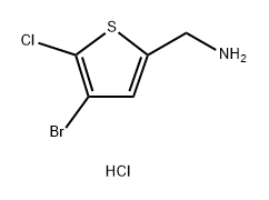 1-(4-bromo-5-chlorothiophen-2-yl)methanamine hydrochloride Structure