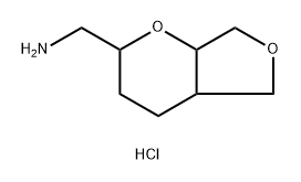 1-{hexahydro-2H-furo[3,4-b]pyran-2-yl}methanami
ne hydrochloride Structure