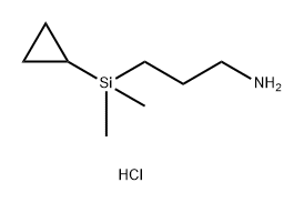 (3-aminopropyl)(cyclopropyl)dimethylsilane hydrochloride Structure