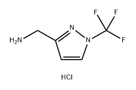 1-[1-(trifluoromethyl)-1H-pyrazol-3-yl]methanamin
e hydrochloride 구조식 이미지