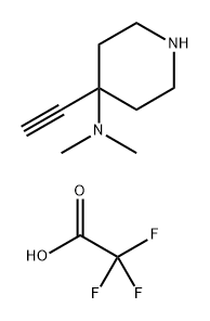 4-ethynyl-N,N-dimethylpiperidin-4-amine, trifluoroacetic acid Structure