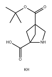 potassium 4-[(tert-butoxy)carbonyl]-2-azabicyclo[2.1.1]hexane-1-carboxylate Structure