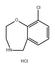 9-chloro-2,3,4,5-tetrahydro-1,4-benzoxazepine hydrochloride Structure