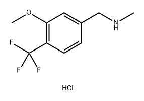 {[3-methoxy-4-(trifluoromethyl)phenyl]methyl}(methyl)amine hydrochloride Structure