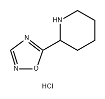 2-(1,2,4-oxadiazol-5-yl)piperidine hydrochloride Structure