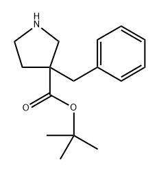 tert-butyl 3-benzylpyrrolidine-3-carboxylate Structure