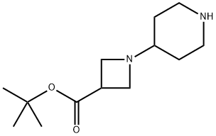 tert-Butyl 1-(piperidin-4-yl)azetidine-3-carboxylate Structure