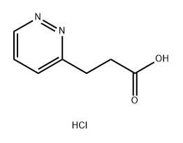 3-(pyridazin-3-yl)propanoic acid hydrochloride Structure