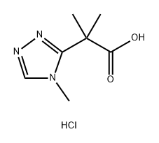 2-methyl-2-(4-methyl-4H-1,2,4-triazol-3-yl)propanoic acid hydrochloride Structure