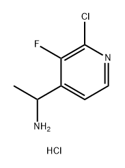 1-(2-chloro-3-fluoropyridin-4-yl)ethan-1-amine hydrochloride Structure