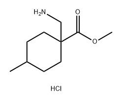 methyl
1-(aminomethyl)-4-methylcyclohexane-1-carboxyl
ate hydrochloride Structure